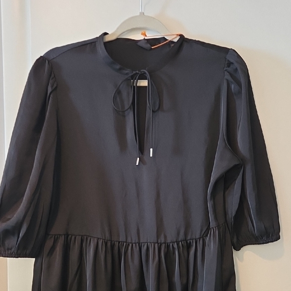 BOSS Elegant Black Long Sleeve Dress - Picture 5 of 7